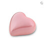 Metalen urn exclusieve FP-Originals collectie Odyssee hart pastel roze keepsake | fp-FPU 126