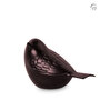 Metalen urn mini model zang vogel bronskleur keepsake | fp-HU 765 K