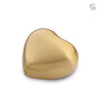Metalen urn exclusieve FP-Originals collectie Terrybear hart gloudkleur keepsake | fp-HUH 007