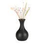 Handgemaakte houten kleine urn vaasmodel licht | mk-LittleVase Eiken mat zwart