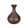 Handgemaakte houten urn vaasmodel donkerbruin | mk-Vase Eikenhout donkerbruin