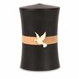 Urn van elshout donker met leren band en duif | wd-UR002
