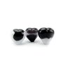 Glazen heart opaak black-white Memory-line ondoorzichtige 400 ml  | er-U35SHOBLW