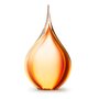 Glazen Memory-line Asdruppel medium roze-goud | er-U01M-RG