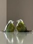 Glazen vogel Memory-line lime green nature| er-U29LGN