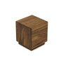 Houten mini urn modern vierkant Notenhout | hu-DHU A 102