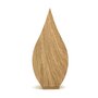Houten kleine urn lelie Eikenhout | hu-DHU A 211