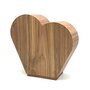 Houten grote urn Hart notenhout | hu-DHU A 322