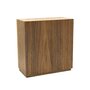 Houten grote urn modern rechthoek notenhout | hu-DHU A 362