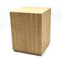 Houten grote urn modern vierkant eikenhout | hu-DHU A 371